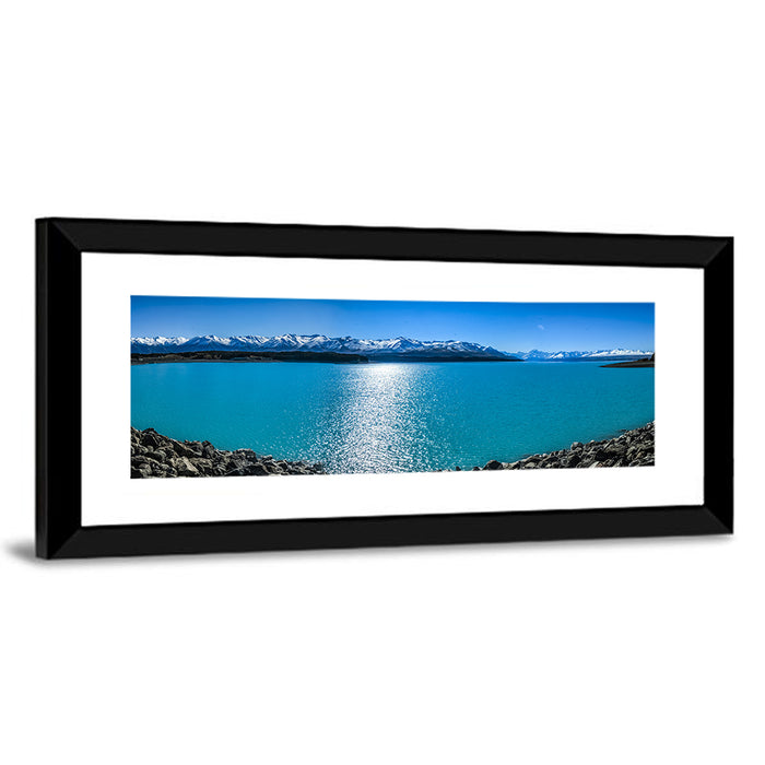 Lake Pukaki Landscape Wall Art as a framed print