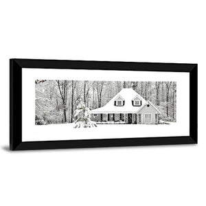 Frosty Cold Winter Scene Wall Art