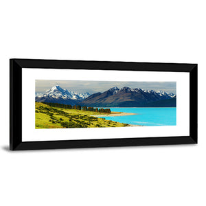 Mount Cook & Pukaki Lake In New Zealand Wall Art