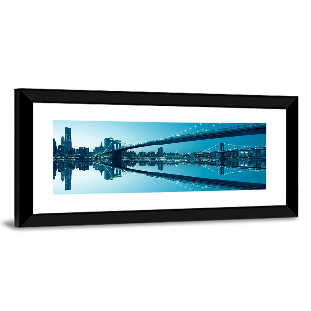 Manhattan Skyline with Brooklyn Bridge Wall Art