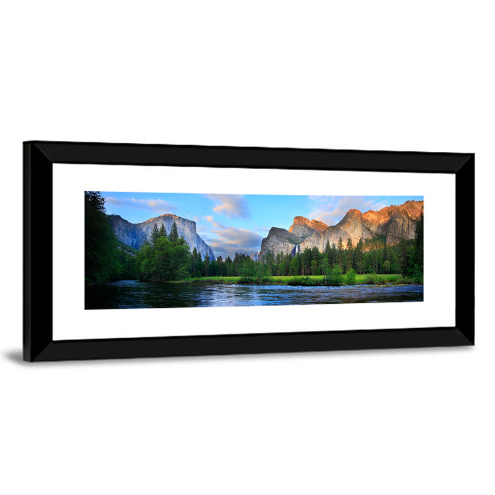 Yosemite Valley Golden Hour Vista Wall Art