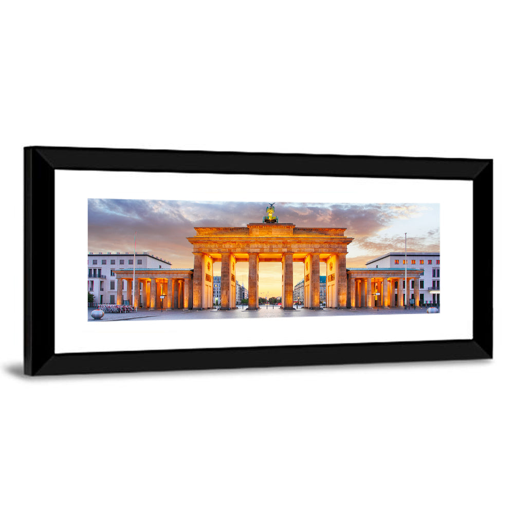 Brandenburg Gate At Night Wall Art