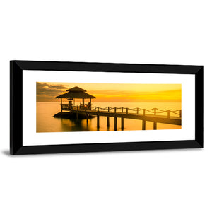 Wooden Pier In Phuket Thailand Wall Art