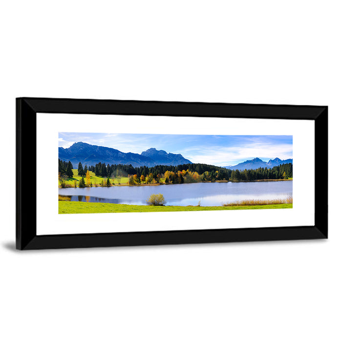 Alpine Lake in Bavaria Wall Art as a framed print