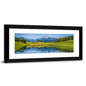 Summer Landscape In Alps Wall Art