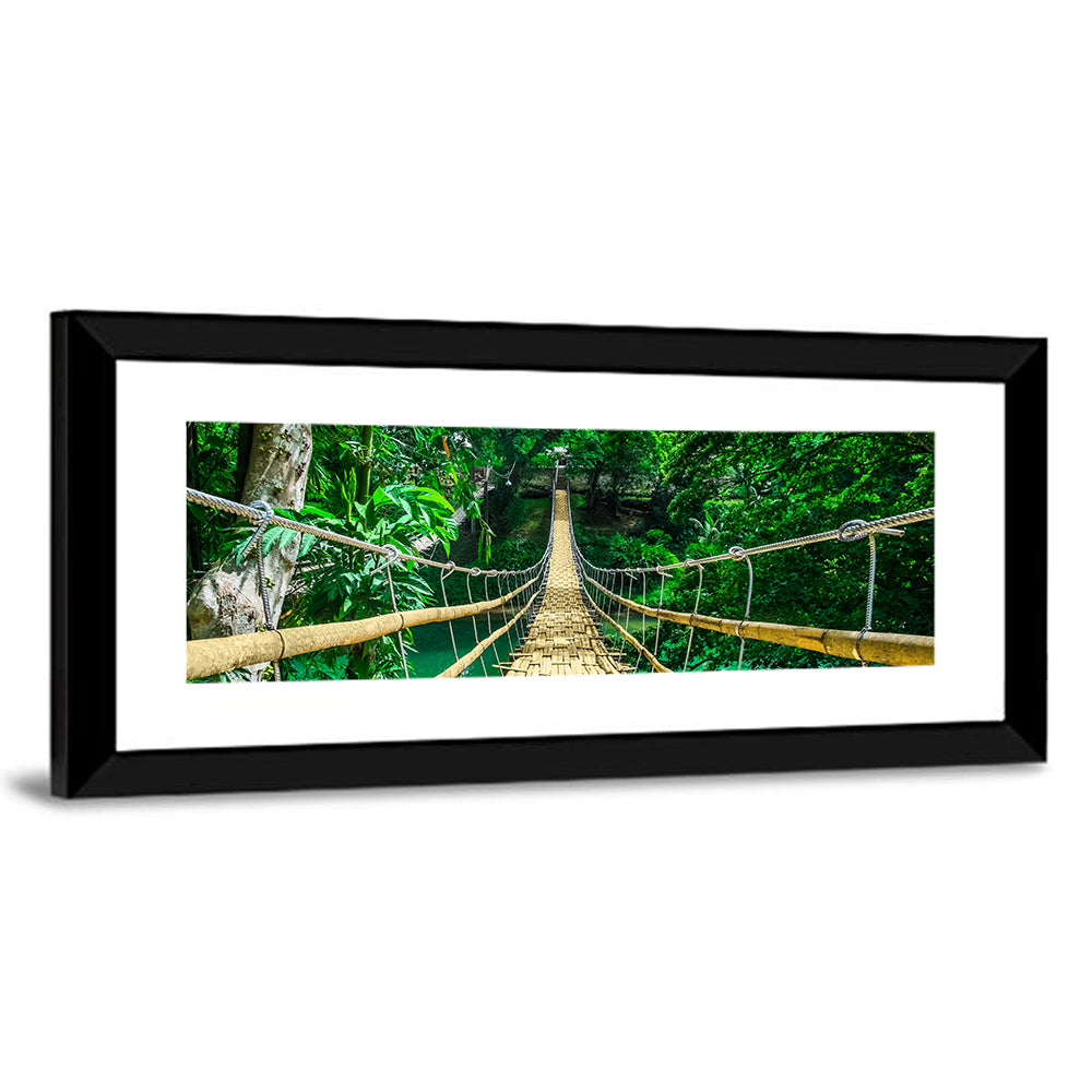 Bamboo Pedestrian Bridge Wall Art