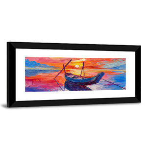 Fishing Boats In Sea Artwork Wall Art