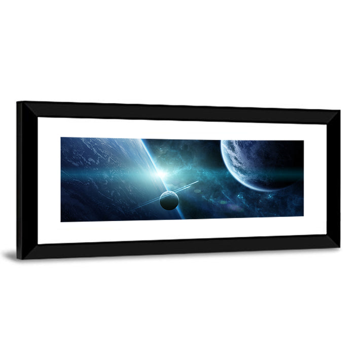Distant Planetary System Wall Art as a framed print