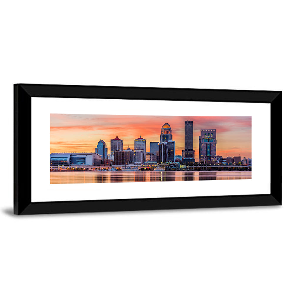 Louisville Skyline at Sunset Wall Art