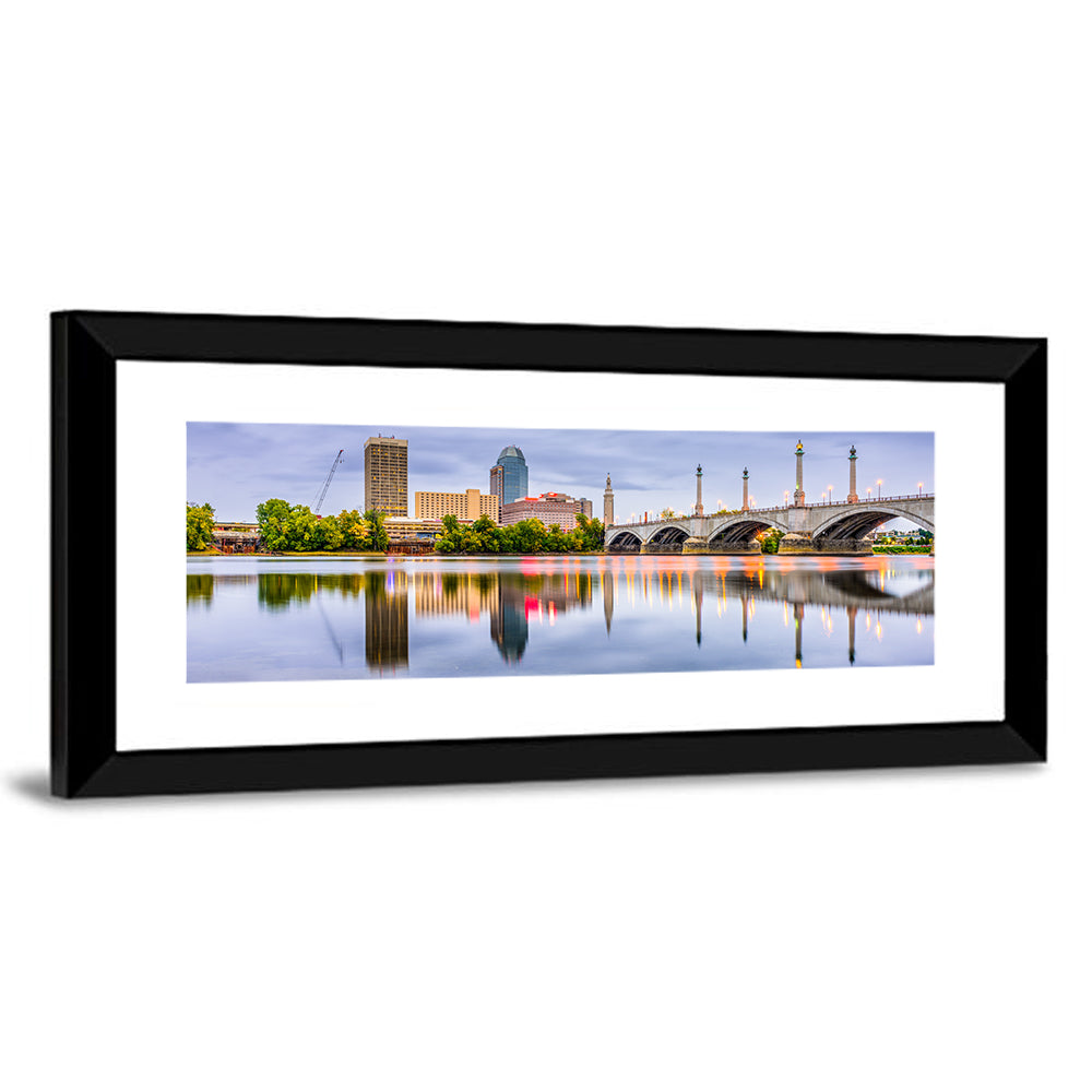 Massachusetts Downtown Skyline Wall Art