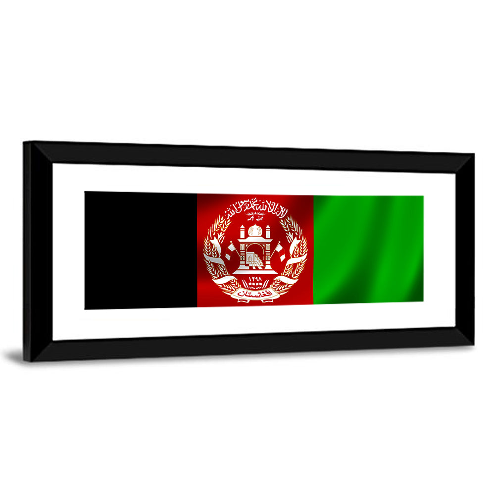 Waving Flag of Afghanistan Wall Art