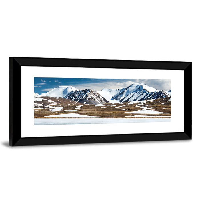 Barskoon Mountain Range Wall Art as a framed print