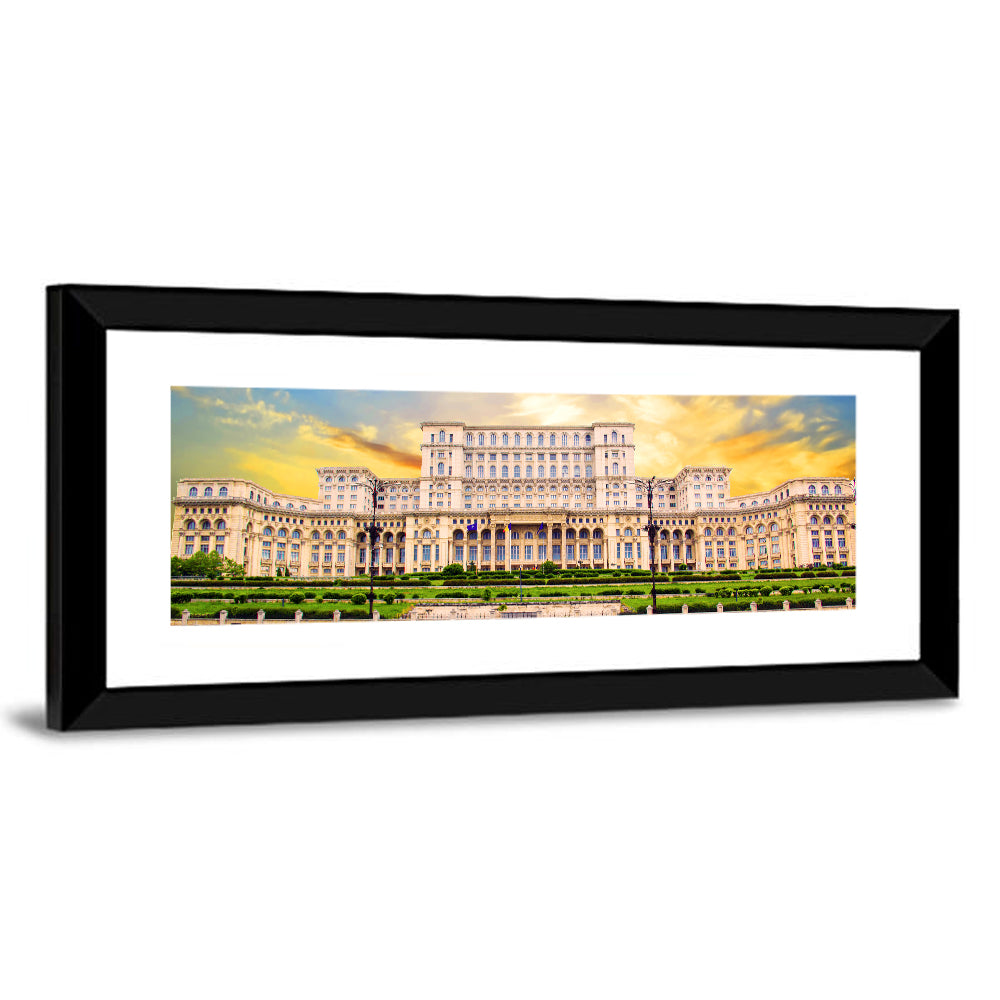 Palace Of Parliament In Bucharest Wall Art