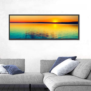 Sunset Over The Lake In Russia Wall Art