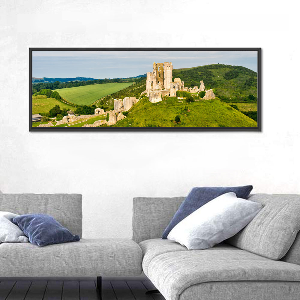 Corfe Castle Ruins Wall Art