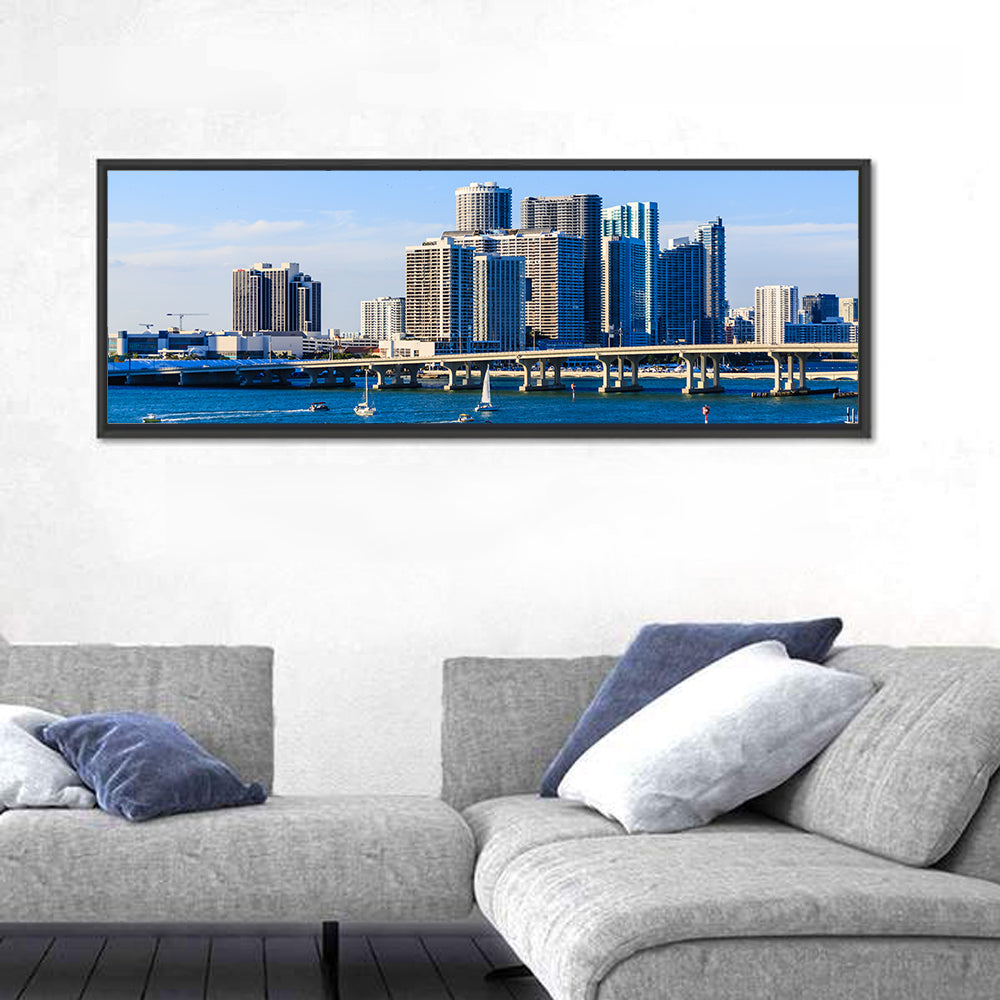 Miami Skyline Wall Art