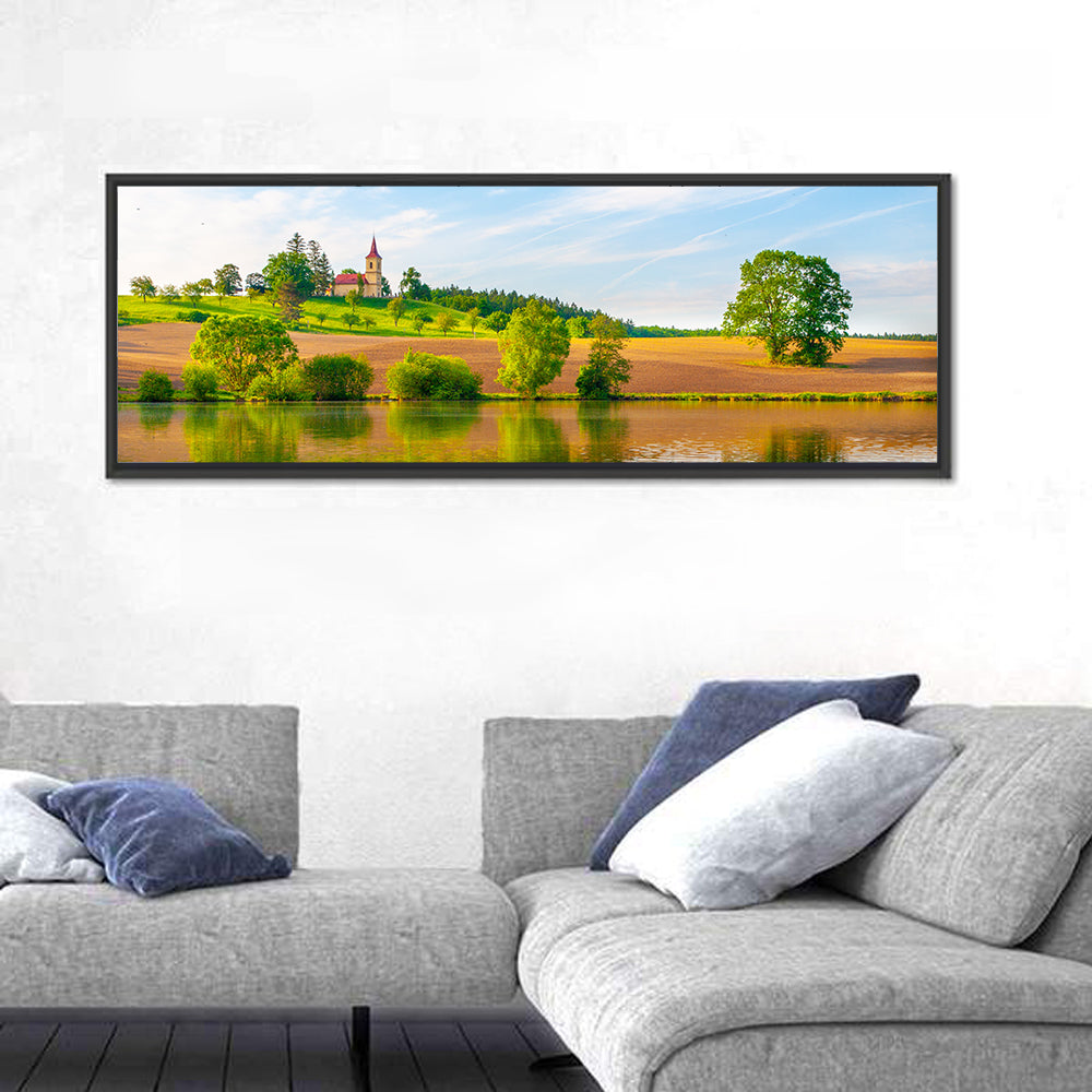 St Peter and Paul Church, Czech Republic Wall Art in a room, panoramic