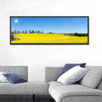 Winding Path Through Rapeseed Field Wall Art