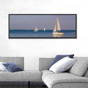 Lake Balaton With Sailboats Wall Art