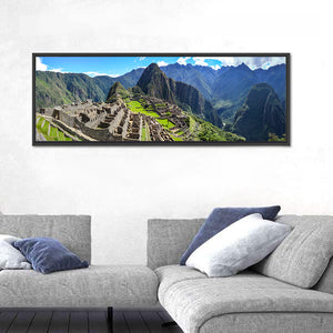 Machu Picchu In Peruvian Andes Mountains Wall Art