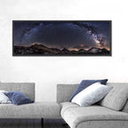 Milky Way Over Mountain Ridge Wall Art