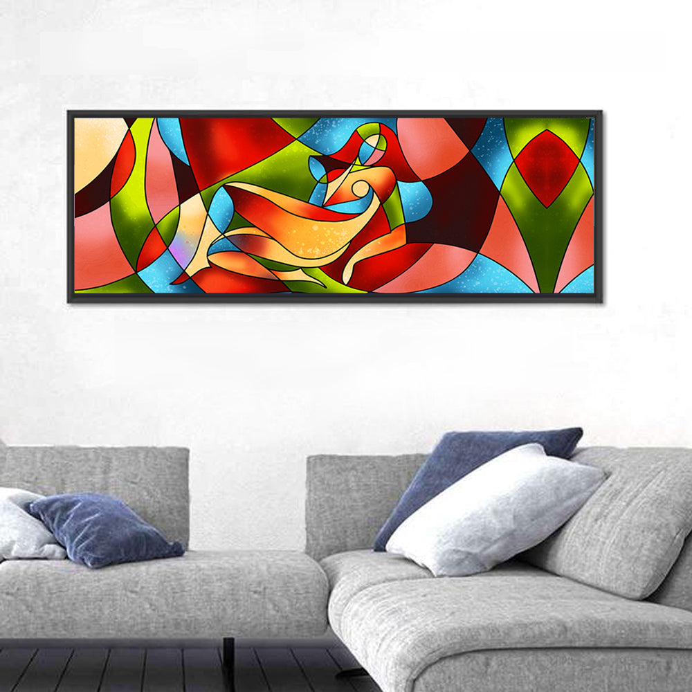Stained Glass Woman Wall Art