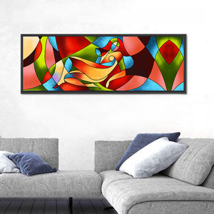 Woman Stained Glass Artwork Wall Art