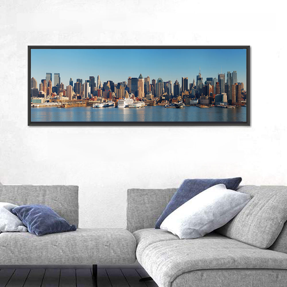 Manhattan Harbor Skyline Wall Art