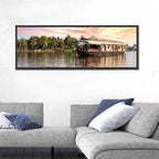 Houseboat at Sunset Wall Art