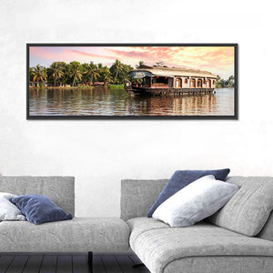 House Boat In Kerala India Wall Art