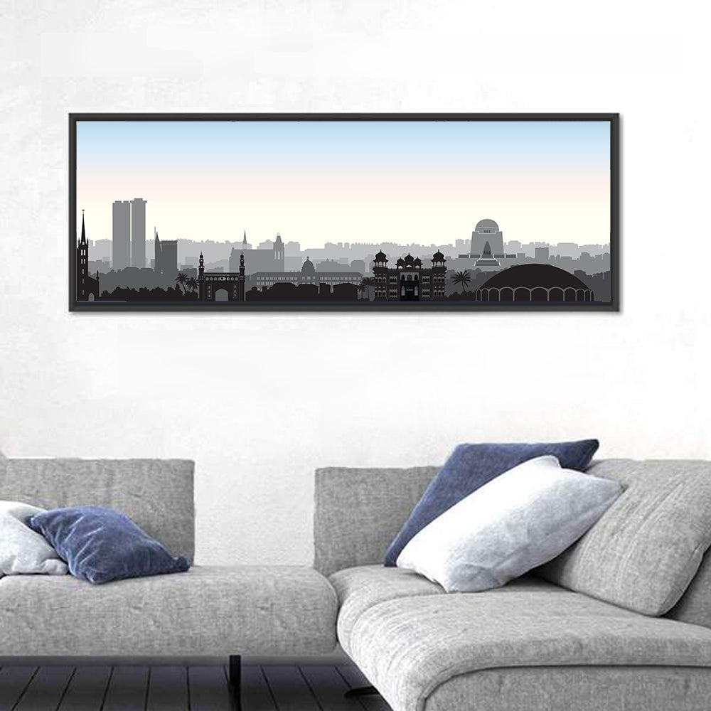 Karachi Skyline at Dawn Wall Art