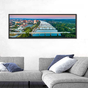 Savannah River Skyline In Augusta Wall Art