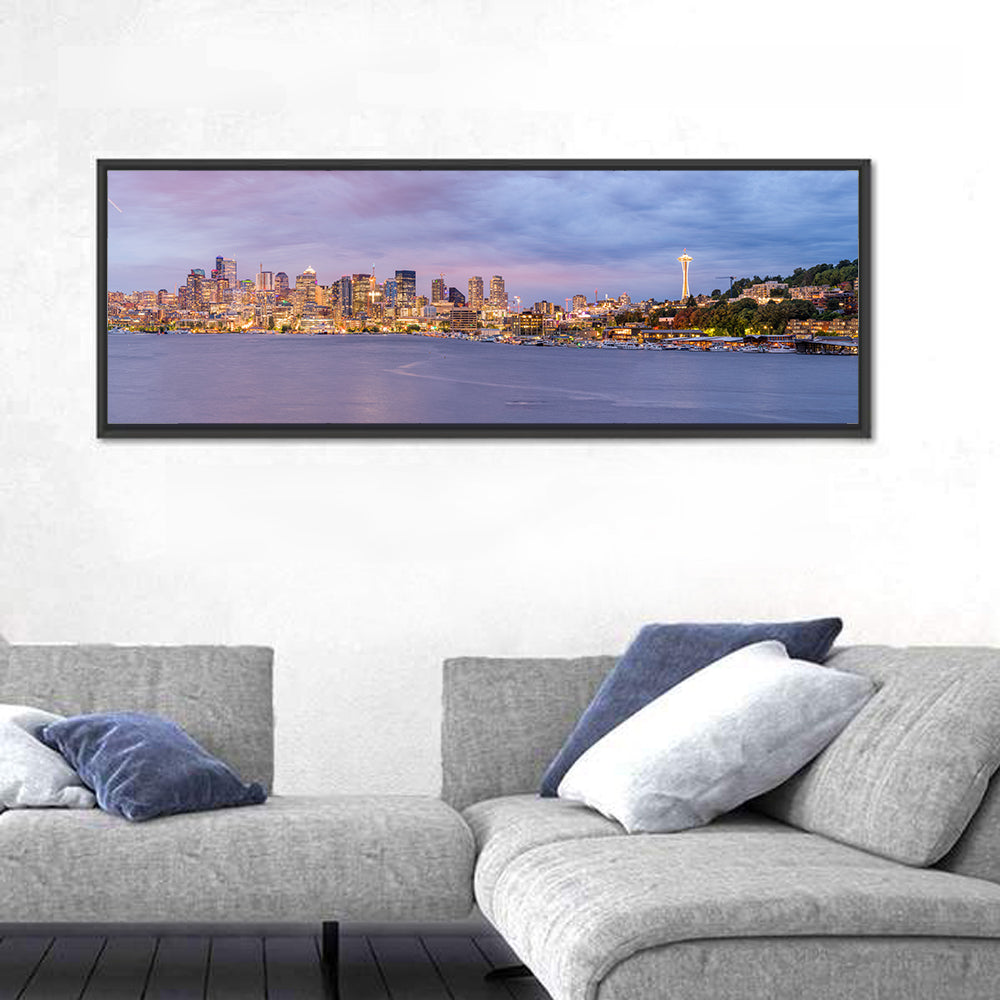 Seattle Skyline at Dusk Wall Art