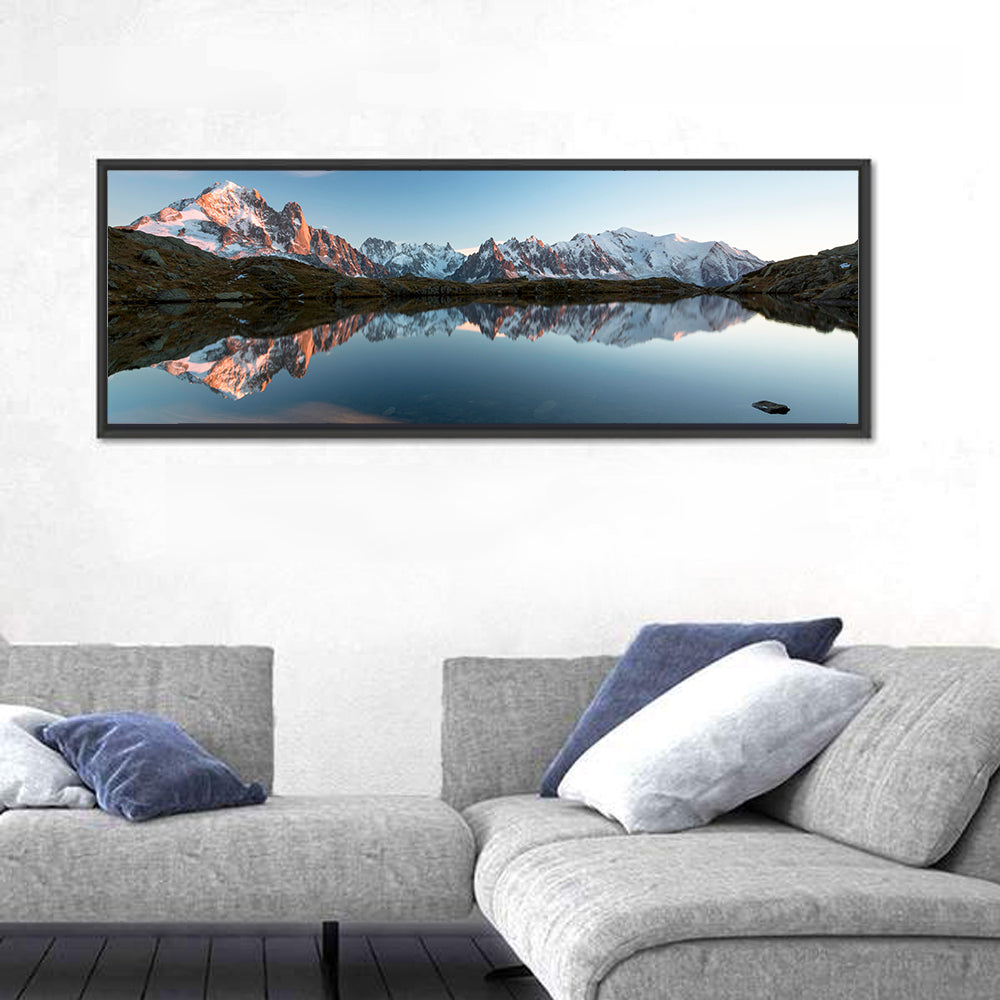 Lac De Chésserys Reflection, Chamonix Wall Art