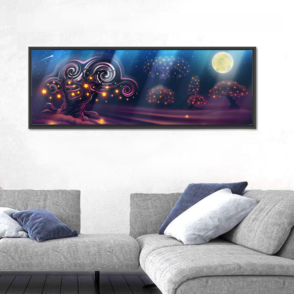 Magical Night Landscape Wall Art
