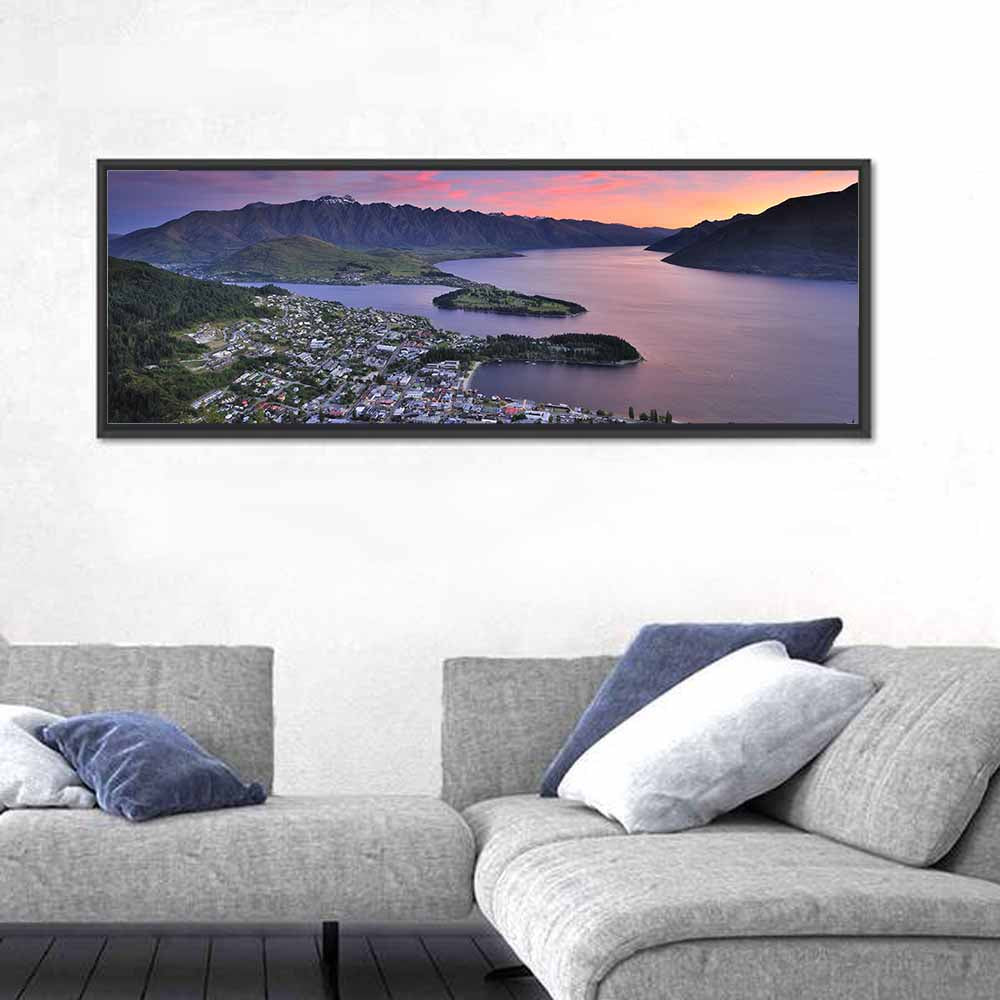 Queenstown Over Lake Wakatipu Wall Art