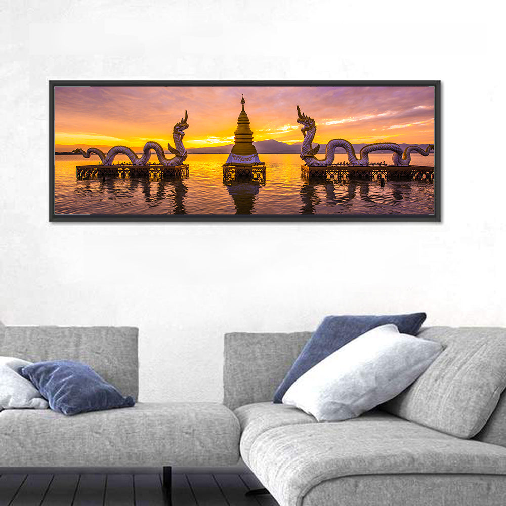 White Naga at Kwan Phayao Wall Art