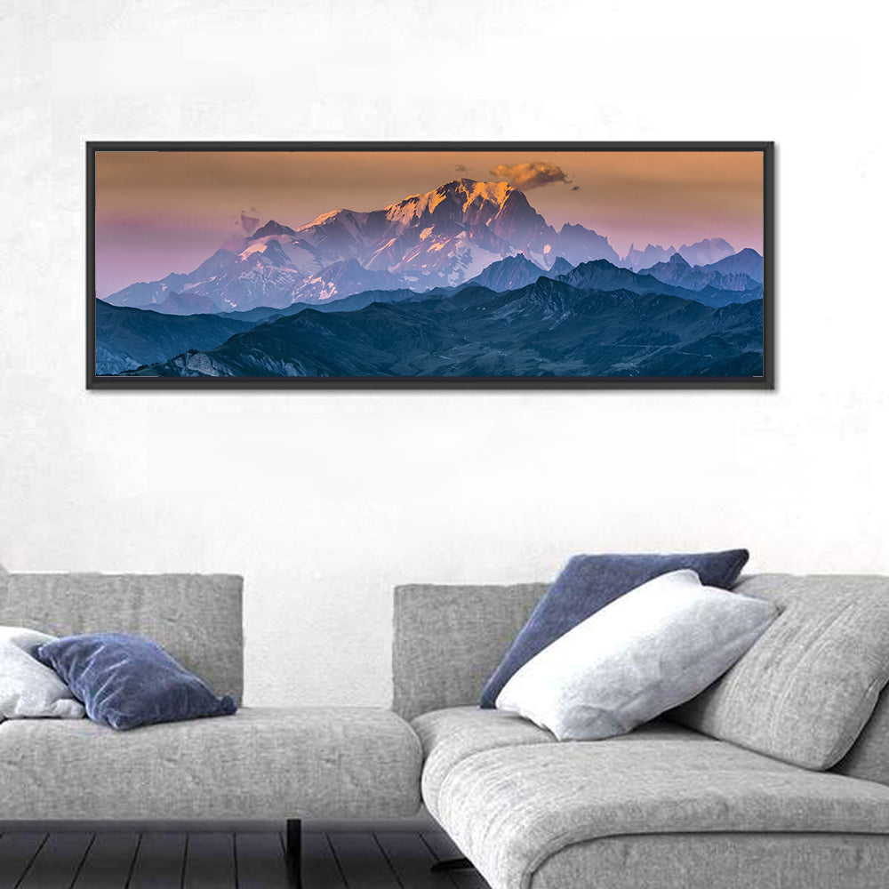 Mont Blanc Alpenglow Sunset Wall Art