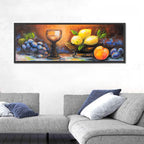 Lemons and Peach Still Life Wall Art
