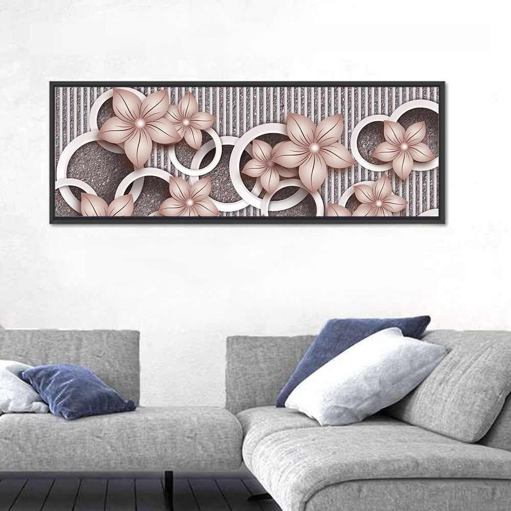 Decorative Flowers Wallpaper Wall Art
