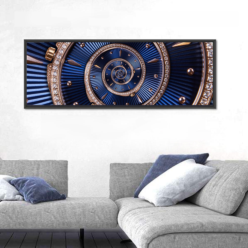 Clockwork Time Spiral Wall Art