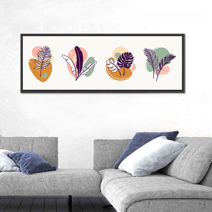 Organic Tropical Leaves Wall Art