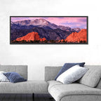 Pikes Peak at Purple Dusk Wall Art