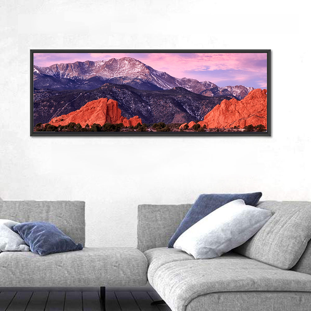 Pikes Peak at Purple Dusk Wall Art