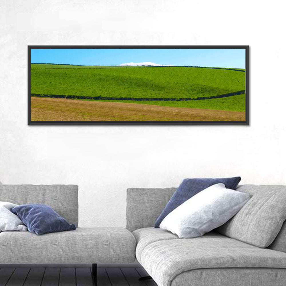 Cardross Hills, Scotland Wall Art in a room, panoramic