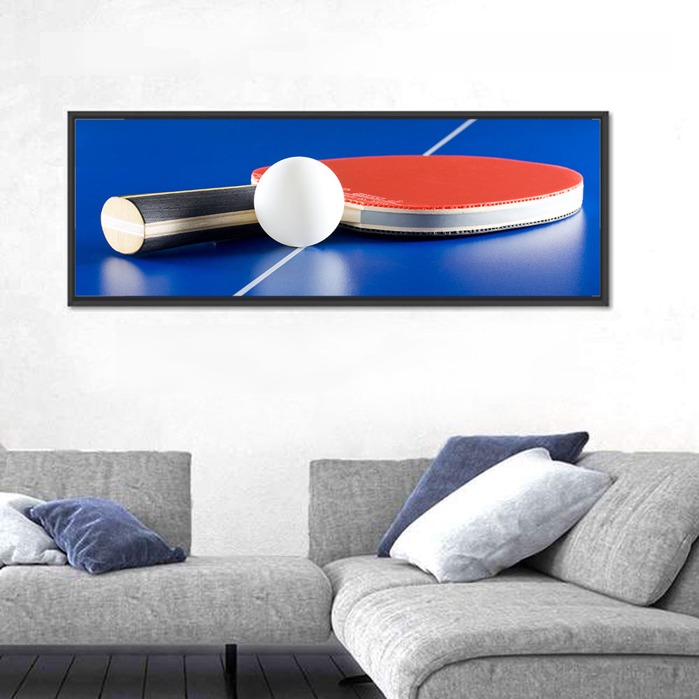 Table Tennis Paddle Close-up Wall Art