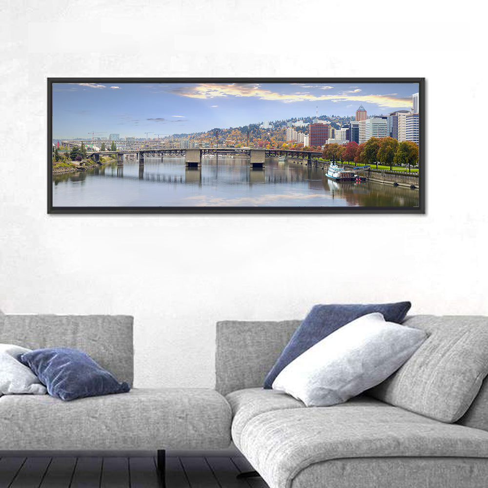 Portland Hawthorne Bridge Skyline Wall Art