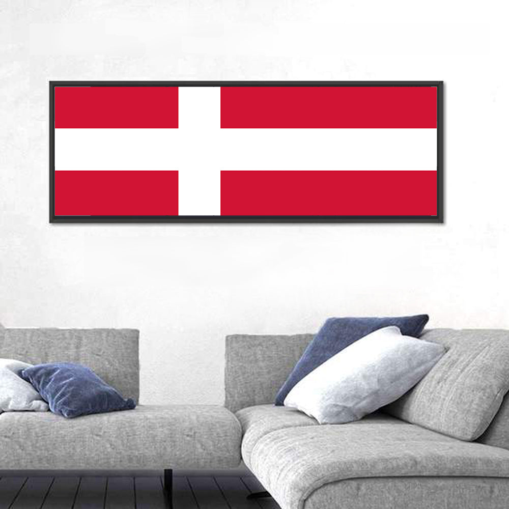 Danish Flag Nordic Cross Wall Art
