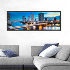 Chao Phraya River at Night, Bangkok Wall Art