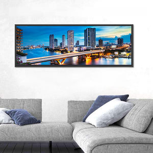 Chao Phraya River In Bangkok Thailand Wall Art